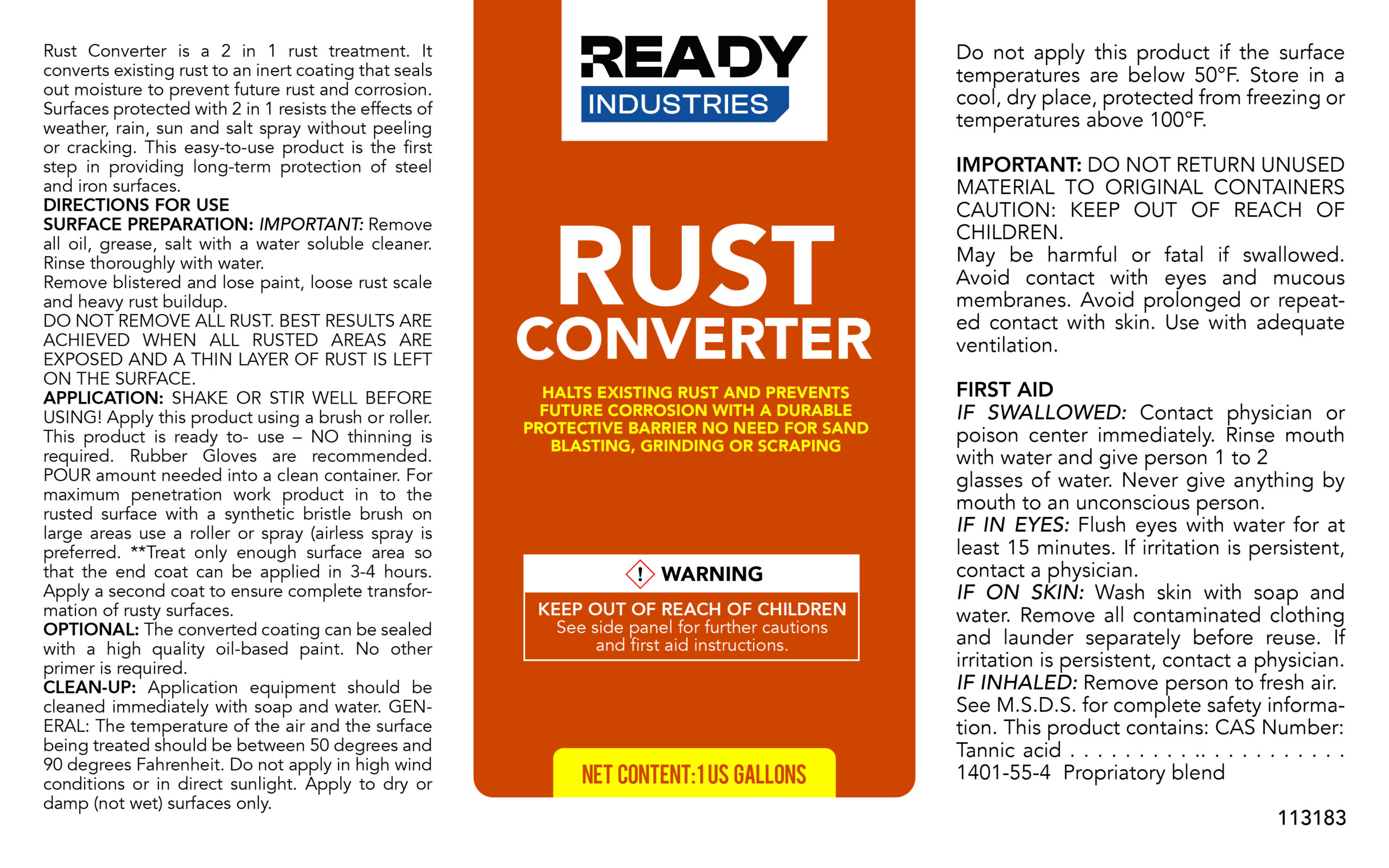 Ready Rust Converter 1 Gallon (Pack of 4) - Image 2